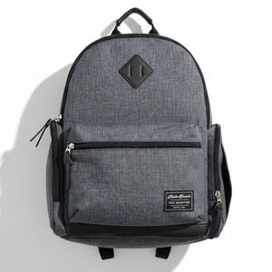 New Eddie Bauer Diaper Backpack Convertible Travel Bag Changing Pad Gray Blue